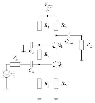 BJT cascode amplifier